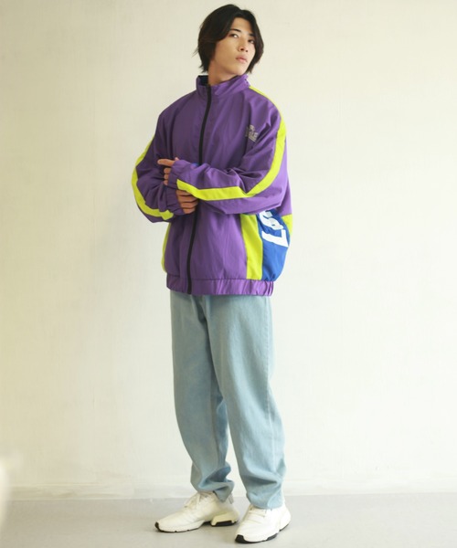 LONSDALE（ロンズデール）の「LONSDALE ライン切替ナイロンジャケット（ナイロンジャケット・メンズ・パープル/ブラック/グリーン・M/L/LL）」の11枚目の写真