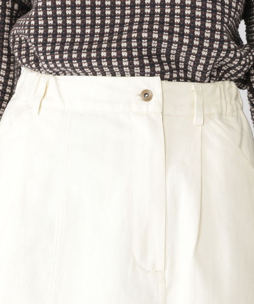 studio CLIP（スタディオクリップ）の「【低身長向けアイテム/WEB限定】アシメツイルスカート（スカート・レディース・アイボリー/ネイビー・FREE）」の6枚目の写真