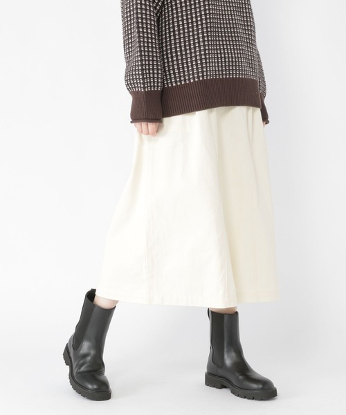 studio CLIP（スタディオクリップ）の「【低身長向けアイテム/WEB限定】アシメツイルスカート（スカート・レディース・アイボリー/ネイビー・FREE）」の15枚目の写真
