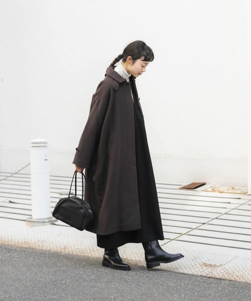かぐれ（カグレ）の「ウールバルマカンコート（ステンカラーコート