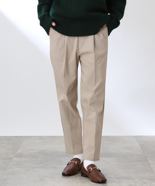 THE SHOP TK (ザ ショップ ティーケー )の「◆【選べるXs~XLサイズ展開】美脚ジョグテーパードパンツ(その他パンツ・レディース・ダークオリーブ/ライトベージュ/オフホワイト/イエロー/ブラック/ピンク系・14/12/10/11/13)」の13枚目の写真