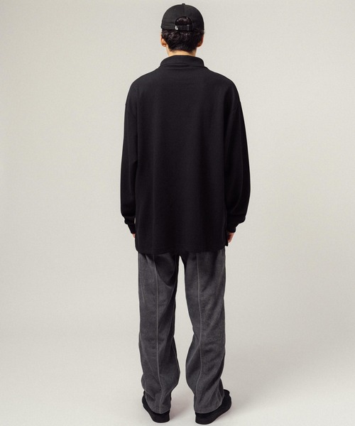 Ressaca(レサーカ)の「オーバーサイズ ワッフル タートルネック長袖カットソー(Tシャツ/カットソー・メンズ・ベージュ/ブラック/グレー・M/L/XL)」の18枚目の写真