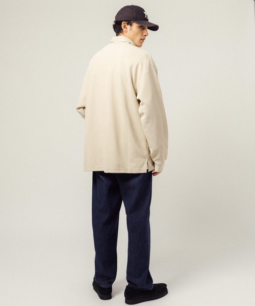 Ressaca(レサーカ)の「オーバーサイズ ワッフル タートルネック長袖カットソー(Tシャツ/カットソー・メンズ・ベージュ/ブラック/グレー・M/L/XL)」の15枚目の写真
