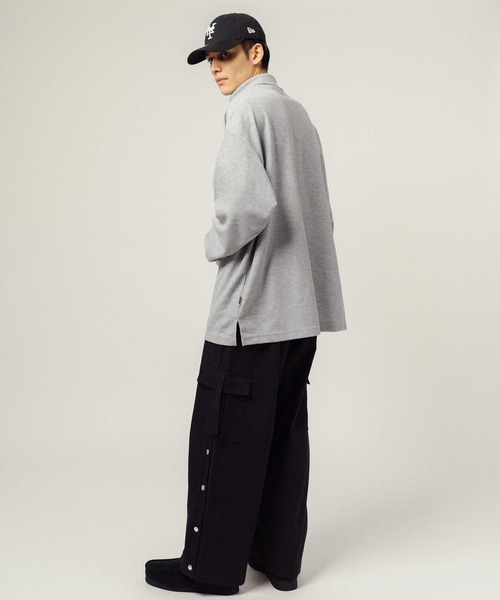 Ressaca(レサーカ)の「オーバーサイズ ワッフル タートルネック長袖カットソー(Tシャツ/カットソー・メンズ・ベージュ/ブラック/グレー・M/L/XL)」の8枚目の写真