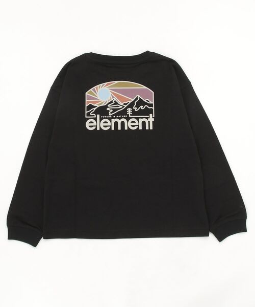 ELEMENT（エレメント）の「ELEMENT YOUTH（キッズサイズ） YOUTH SUNNET LS ロンＴ (130cm~160cm) 【2022年秋冬モデル】/エレメントキッズ長袖ロンT（Tシャツ/カットソー・キッズ・ホワイト/ブラック/グリーン系その他・130/140/150/160）」の2枚目の写真