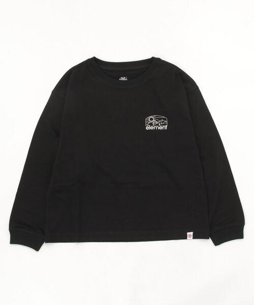 ELEMENT（エレメント）の「ELEMENT YOUTH（キッズサイズ） YOUTH SUNNET LS ロンＴ (130cm~160cm) 【2022年秋冬モデル】/エレメントキッズ長袖ロンT（Tシャツ/カットソー・キッズ・ホワイト/ブラック/グリーン系その他・130/140/150/160）」の4枚目の写真