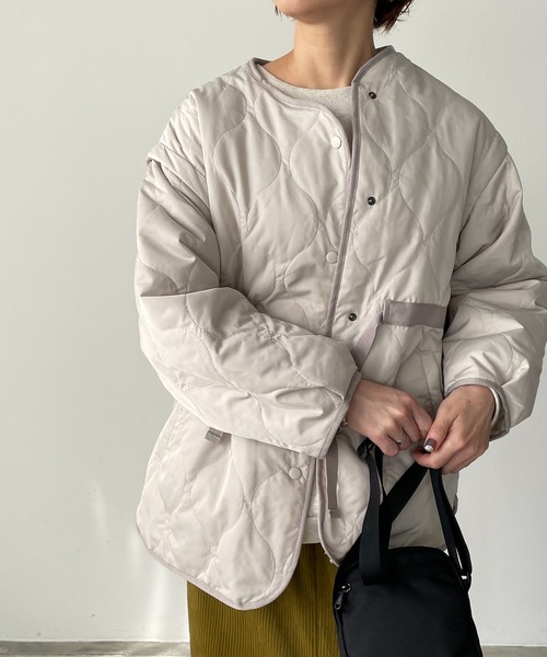 210nouve（トゥージュヌーブ）の「2WAYキルティングノーカラー
