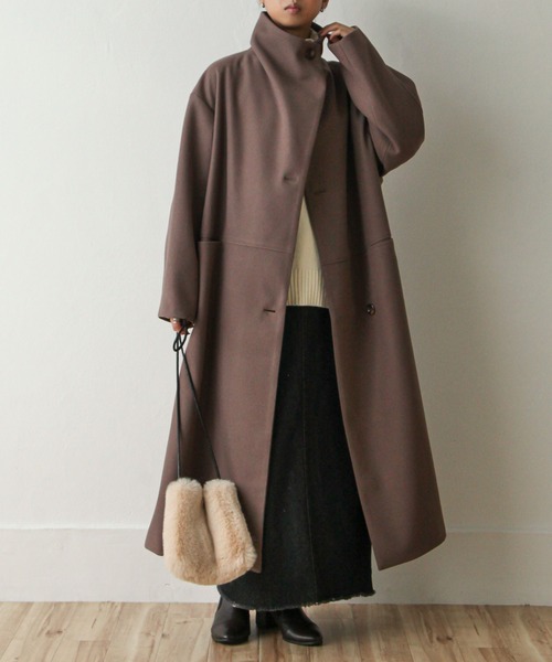 BIGカラーロングコート