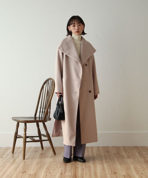 BIGカラーロングコート