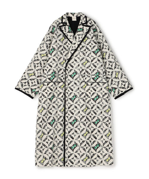 SOULEIADO（ソレイアード）の「シャンブルプリント ガウンコート