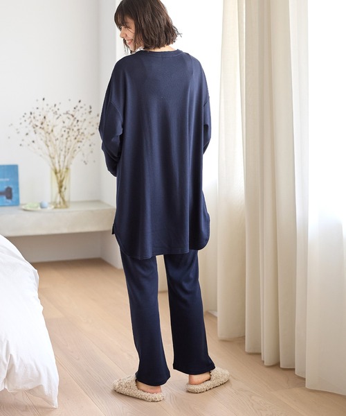 Rosemadame（ローズマダム）の「ふわふわスムース無地パジャマ（マタニティ/授乳服）授乳楽々 妊婦服 産前・産後対応（マタニティウェア/グッズ・レディース・ライトグレー/ベージュ/アイボリー/モカ/ブルーグレー/ネイビー・MEDIUM/LARGE/X-LARGE）」の22枚目の写真