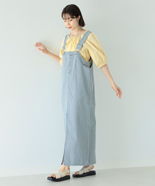 Ray BEAMS(レイビームス)の「RED CARD TOKYO × Ray BEAMS / 別注 Lala ワンピース(ワンピース・レディース・グレー/ブラック・ONE SIZE)」の4枚目の写真