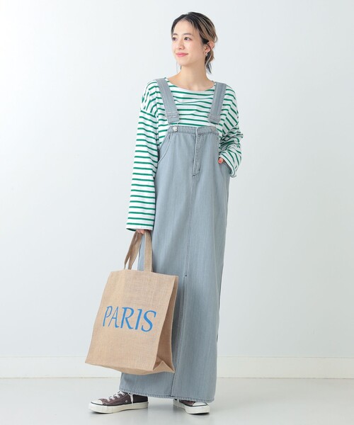 Ray BEAMS(レイビームス)の「RED CARD TOKYO × Ray BEAMS / 別注 Lala ワンピース(ワンピース・レディース・グレー/ブラック・ONE SIZE)」の8枚目の写真