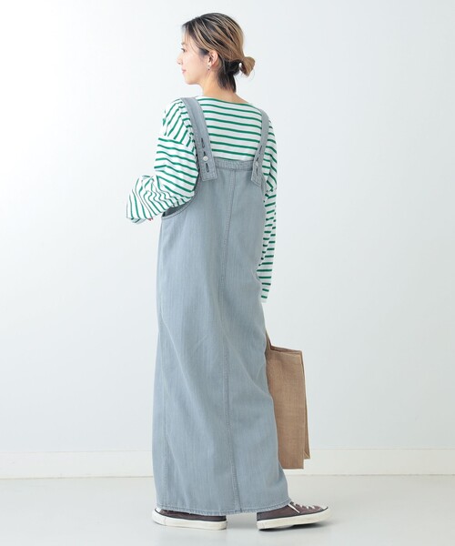 Ray BEAMS(レイビームス)の「RED CARD TOKYO × Ray BEAMS / 別注 Lala ワンピース(ワンピース・レディース・グレー/ブラック・ONE SIZE)」の12枚目の写真