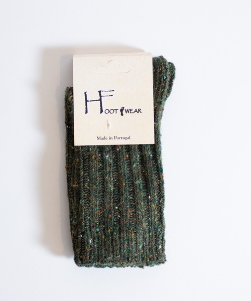 ALL ORDINARIES(オールオーディナリーズ)の「【H FOOTWEAR(エイチ フットウェア)】ウールソックス CHAUVECHAUVE(ソックス/靴下・レディース・ライトグレー/ブラウン/オレンジ/グリーン/オートミール・FREE)」の12枚目の写真