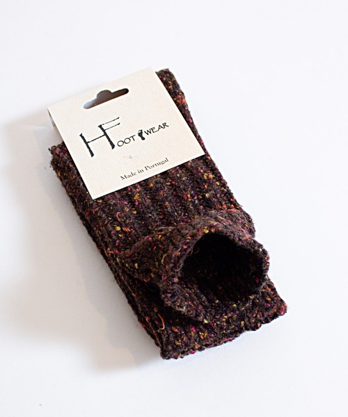 ALL ORDINARIES(オールオーディナリーズ)の「【H FOOTWEAR(エイチ フットウェア)】ウールソックス CHAUVECHAUVE(ソックス/靴下・レディース・ライトグレー/ブラウン/オレンジ/グリーン/オートミール・FREE)」の9枚目の写真