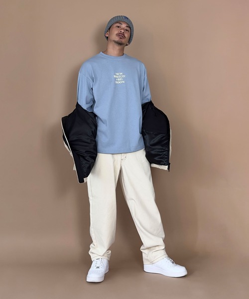 リルームグラフィックプリントビッグロングスリーブ（Tシャツ