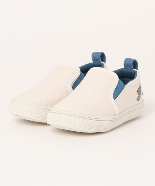 monmimi（モンミミ）の「《monmimi》Slip-ons sneakers（スリッポン・キッズ・ベージュ/チャコール/アイボリー・17.0cm/19.0cm/15.0cm/18.0cm/16.0cm/14.0cm/13.0cm）」の3枚目の写真