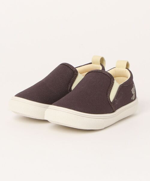 monmimi（モンミミ）の「《monmimi》Slip-ons sneakers（スリッポン・キッズ・ベージュ/チャコール/アイボリー・17.0cm/19.0cm/15.0cm/18.0cm/16.0cm/14.0cm/13.0cm）」の2枚目の写真