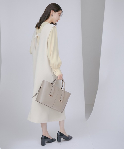 ハイクラス　バッグ　ゴールド金具付き　難あり VIS（ビス）の「【A4対応】【3WAY】ゴールド金具付きノットトート