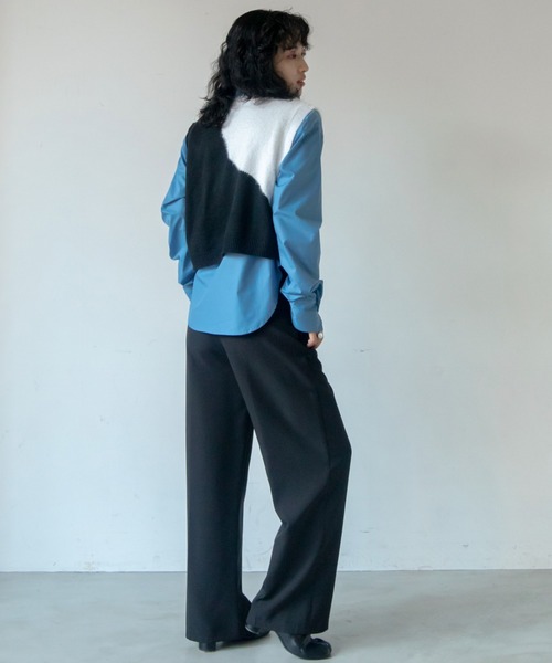 VACANCY（ヴァカンシー）の「配色ウェーブニットベスト（ベスト・レディース・ブラック/グレー・FREE）」の16枚目の写真