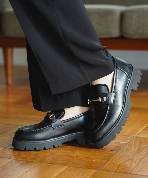 mysty woman（ミスティウーマン）の「ビット付きローファー 183486（ローファー・レディース・ブラック/ブラウン・MEDIUM/LARGE）」の2枚目の写真