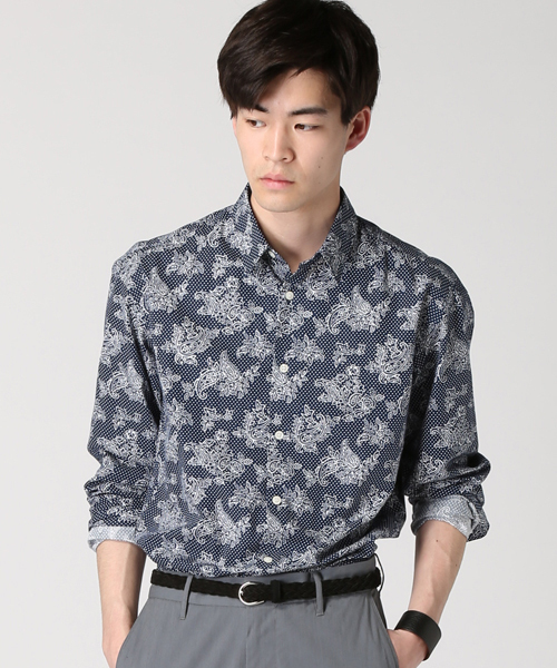 EDIFICE（エディフィス）の「◇MISTRAミストラル EX CHIMISEシャツ（シャツ/ブラウス・メンズ・ブルー/ホワイト/ネイビー・SMALL/LARGE/MEDIUM）」の2枚目の写真