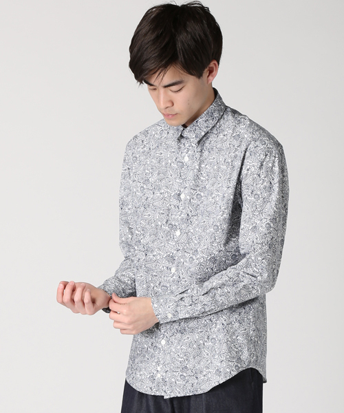 EDIFICE（エディフィス）の「◇MISTRAミストラル EX CHIMISEシャツ（シャツ/ブラウス・メンズ・ブルー/ホワイト/ネイビー・SMALL/LARGE/MEDIUM）」の3枚目の写真