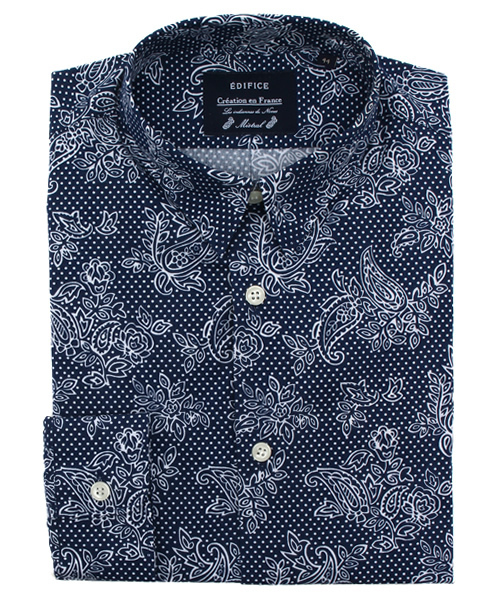 EDIFICE（エディフィス）の「◇MISTRAミストラル EX CHIMISEシャツ（シャツ/ブラウス・メンズ・ブルー/ホワイト/ネイビー・SMALL/LARGE/MEDIUM）」の18枚目の写真