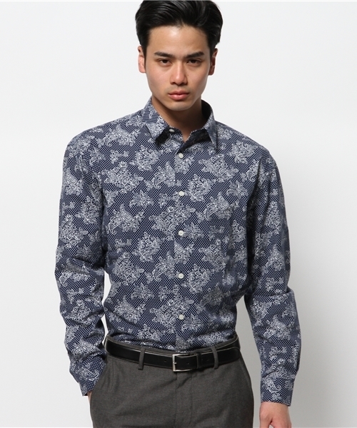 EDIFICE（エディフィス）の「◇MISTRAミストラル EX CHIMISEシャツ（シャツ/ブラウス・メンズ・ブルー/ホワイト/ネイビー・SMALL/LARGE/MEDIUM）」の20枚目の写真