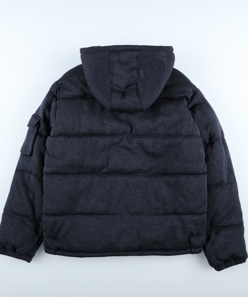 Right-on(ライトオン)の「ニットフリース中綿パーカー(ダウンジャケット/コート・メンズ・ネイビー/グレー・XL/M/L)」の12枚目の写真