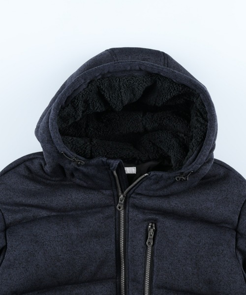 Right-on(ライトオン)の「ニットフリース中綿パーカー(ダウンジャケット/コート・メンズ・ネイビー/グレー・XL/M/L)」の18枚目の写真