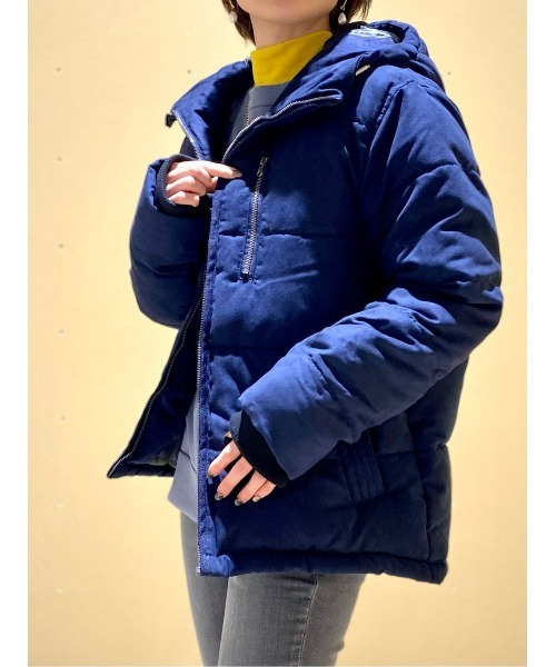 Right-on(ライトオン)の「ニットフリース中綿パーカー(ダウンジャケット/コート・メンズ・ネイビー/グレー・XL/M/L)」の21枚目の写真