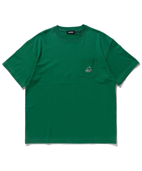 XLARGE（エクストララージ）の「MINI SLANTED OG LOGO S/S POCKET TEE（Tシャツ/カットソー・メンズ・グリーン/アッシュ/ホワイト/ネイビー/ブラック・XL/L/S/M）」の5枚目の写真