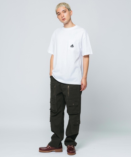 XLARGE（エクストララージ）の「MINI SLANTED OG LOGO S/S POCKET TEE（Tシャツ/カットソー・メンズ・グリーン/アッシュ/ホワイト/ネイビー/ブラック・XL/L/S/M）」の15枚目の写真