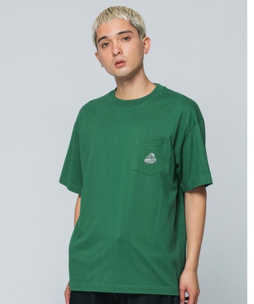 XLARGE（エクストララージ）の「MINI SLANTED OG LOGO S/S POCKET TEE（Tシャツ/カットソー・メンズ・グリーン/アッシュ/ホワイト/ネイビー/ブラック・XL/L/S/M）」の16枚目の写真