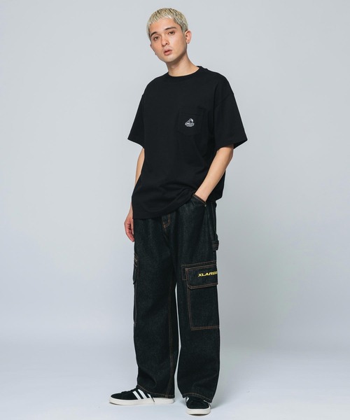 XLARGE（エクストララージ）の「MINI SLANTED OG LOGO S/S POCKET TEE（Tシャツ/カットソー・メンズ・グリーン/アッシュ/ホワイト/ネイビー/ブラック・XL/L/S/M）」の19枚目の写真