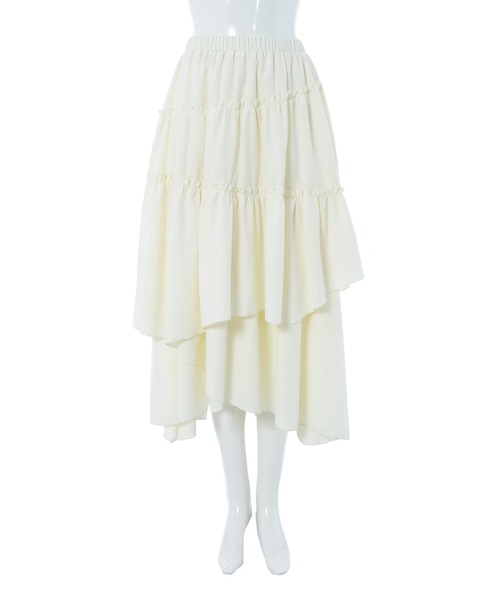 Edit Sheen（エディットシーン）の「ランダムティアードスカート（スカート・レディース・ホワイト/ブラック・M）」の19枚目の写真