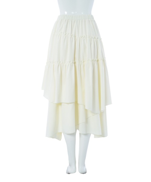 Edit Sheen（エディットシーン）の「ランダムティアードスカート（スカート・レディース・ホワイト/ブラック・M）」の21枚目の写真