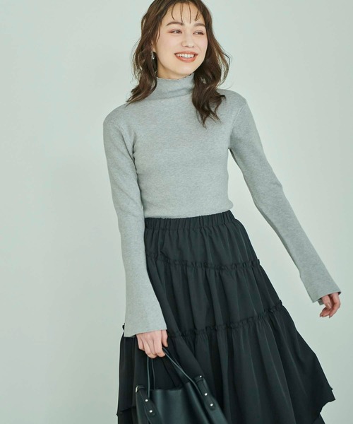 Edit Sheen（エディットシーン）の「ランダムティアードスカート（スカート・レディース・ホワイト/ブラック・M）」の5枚目の写真