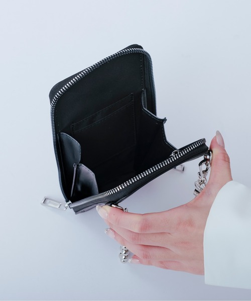 Ellno Loset（エルノロゼット）の「モバイルショルダーボールチェーンバッグ（ショルダーバッグ・メンズ・ブラック・FREE）」の4枚目の写真