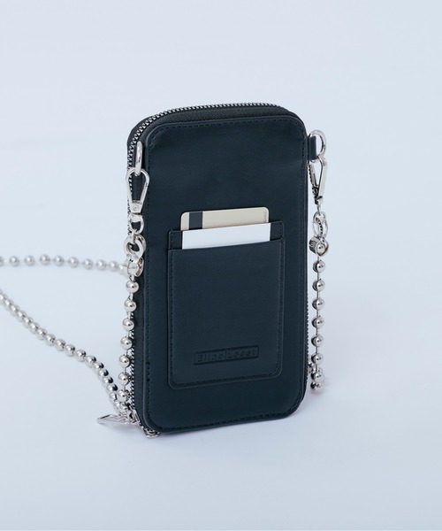 Ellno Loset（エルノロゼット）の「モバイルショルダーボールチェーンバッグ（ショルダーバッグ・メンズ・ブラック・FREE）」の5枚目の写真