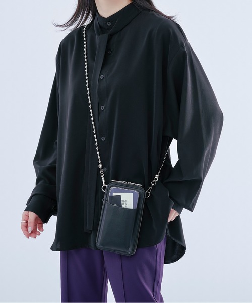 【新品タグ付き】Ellno Loset ２WAYシルバーバックルブルゾン Ellno Loset ブルゾン アウター 2WAYシルバーバックルブルゾン