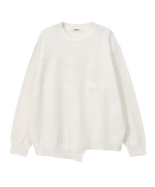 【美品】zucca ズッカ ジップ付 ニット セーター チュニック M 美品】zucca ズッカ ジップ付 ニット セーター チュニック M