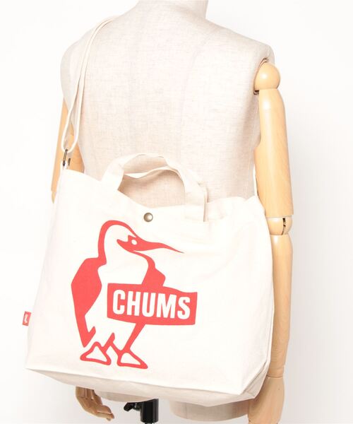 CHUMS（チャムス）の「【CHUMS/チャムス】 Boody Canvas Shoulder（ショルダーバッグ・メンズ・ホワイト/ブラック/レッド/グリーン系その他/ブラック×ホワイト/ミント/ブラウン・FREE）」の11枚目の写真