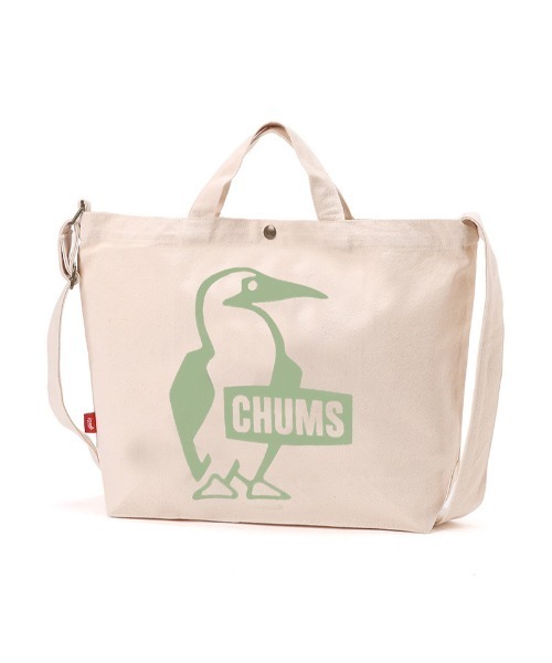 CHUMS（チャムス）の「【CHUMS/チャムス】 Boody Canvas Shoulder（ショルダーバッグ・メンズ・ホワイト/ブラック/レッド/グリーン系その他/ブラック×ホワイト/ミント/ブラウン・FREE）」の5枚目の写真
