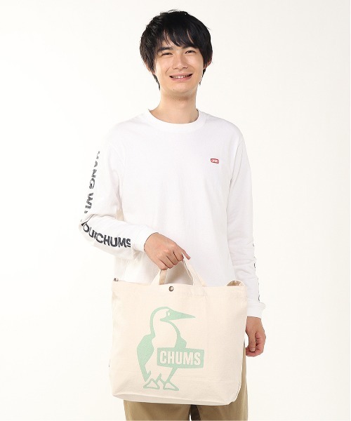 CHUMS（チャムス）の「【CHUMS/チャムス】 Boody Canvas Shoulder（ショルダーバッグ・メンズ・ホワイト/ブラック/レッド/グリーン系その他/ブラック×ホワイト/ミント/ブラウン・FREE）」の22枚目の写真