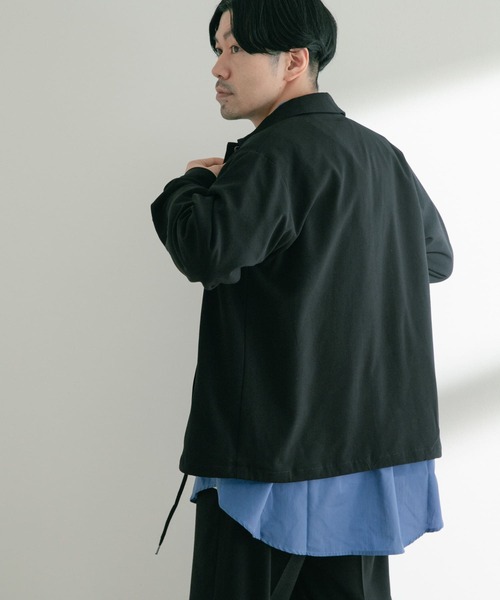 ITEMS URBANRESEARCH(アイテムズ アーバンリサーチ)の「総裏TRコーチジャケット(ブルゾン・メンズ・ブラック/ライトグレー/ベージュ・MEDIUM/LARGE)」の5枚目の写真