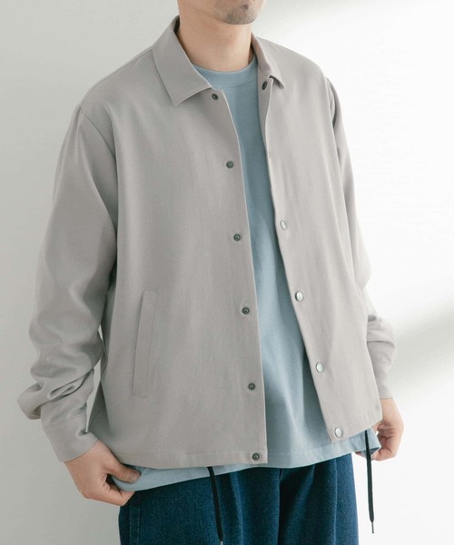 ITEMS URBANRESEARCH(アイテムズ アーバンリサーチ)の「総裏TRコーチジャケット(ブルゾン・メンズ・ブラック/ライトグレー/ベージュ・MEDIUM/LARGE)」の10枚目の写真