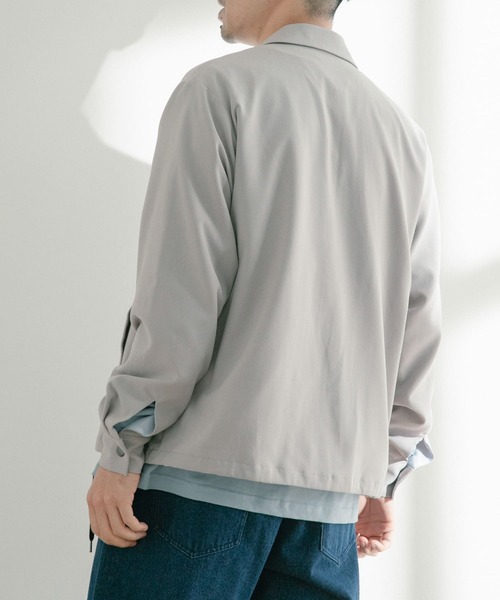 ITEMS URBANRESEARCH(アイテムズ アーバンリサーチ)の「総裏TRコーチジャケット(ブルゾン・メンズ・ブラック/ライトグレー/ベージュ・MEDIUM/LARGE)」の13枚目の写真